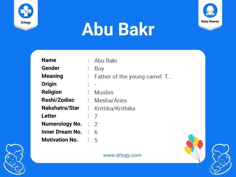 Abu Bakr Name Meaning